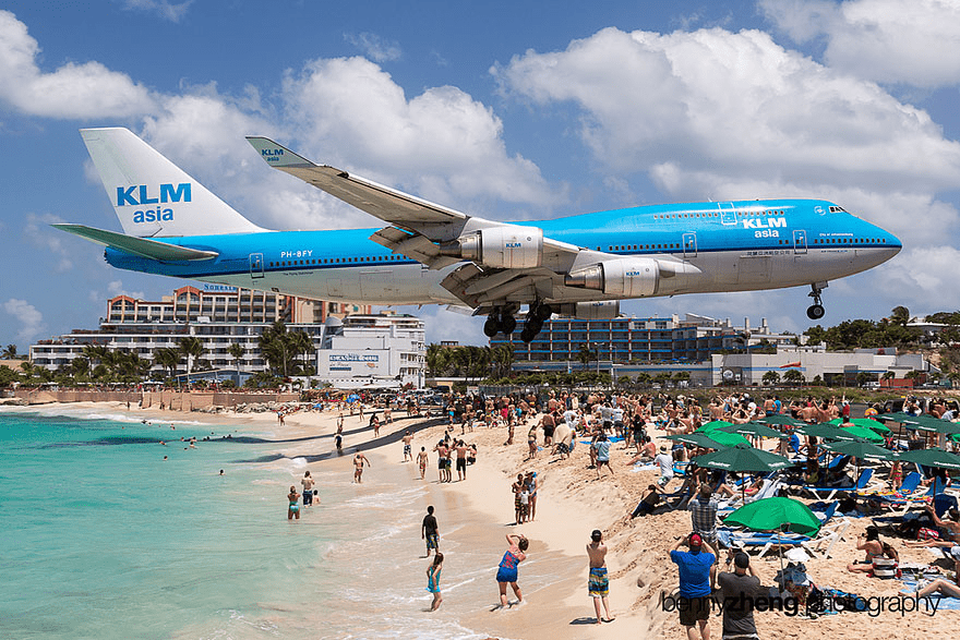 Landings of Extreme Planes at Maho Beach, Saint Martin