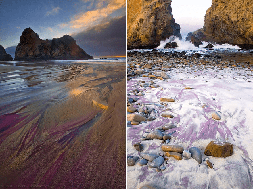 California’s Pfeiffer Purple Sand Beach